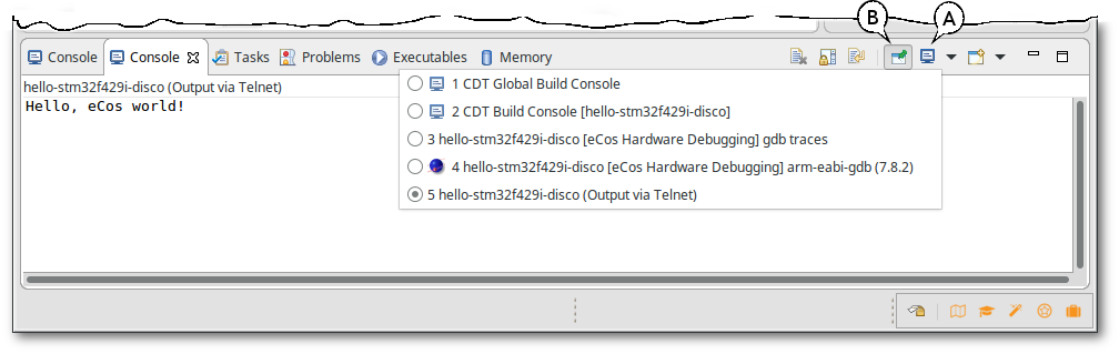 Console Diagnostics Output