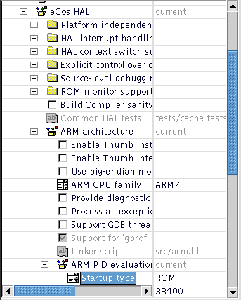 Configuring for the target