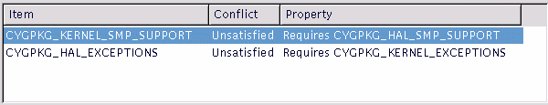 Conflicts Window